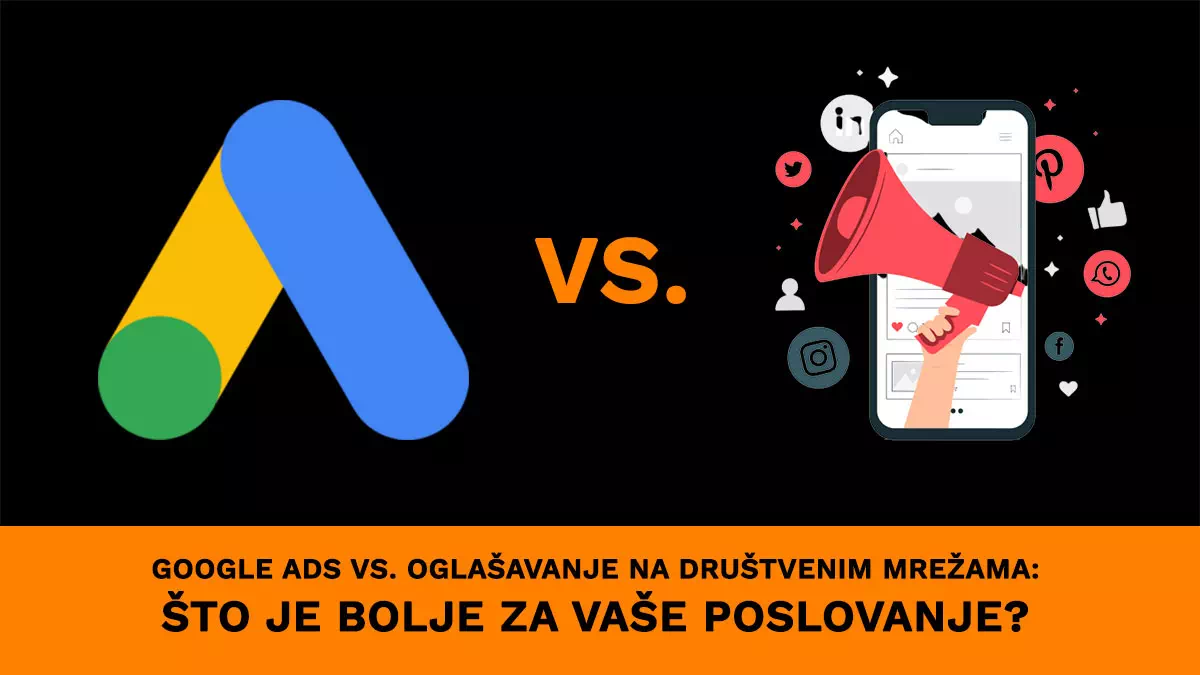 Google Ads vs. Oglašavanje na društvenim mrežama: Što je bolje za vaše poslovanje?