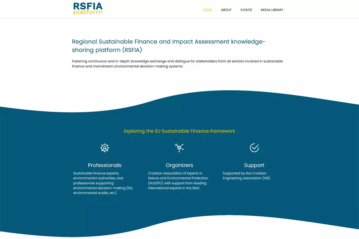 Regionalna platforma za održivo financiranje i procjenu utjecaja (RSFIA)